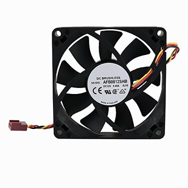 Twinkle Bay TwinkleBay 80x15mm Cooling Fan Replace AFB0812SHB DC Brushless Cooling Fan 80mm by 80mm by 15mm with TX3 Connector DC12V 04A