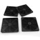 Unlorspy 4 Pcs Black Cooling Fan Filter 120 mm Square Plastic Case Fan Filter Cover PC Computer Case Mesh
