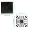 Unlorspy 4 Pcs Black Cooling Fan Filter 120 mm Square Plastic Case Fan Filter Cover PC Computer Case Mesh