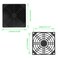 Unlorspy 4 Pcs Black Cooling Fan Filter 120 mm Square Plastic Case Fan Filter Cover PC Computer Case Mesh