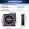 Wathai 120mm x 32mm 24V Centrifugal Small Blower Fan 24 Volt Brushless Cooling Turbo Fan Dual Ball 2Pin for Limited Space DIY Projects