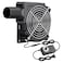 Wathai 120mm x 32mm Dual Ball Blower Fan 12V with 110v 240v AC Plug Variable Speed Controller High Velocity Squirrel Cage Fans for DIY Cooling Projects BBQ Drum Smoker