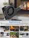 Wathai 120mm x 32mm Dual Ball Blower Fan 12V with 110v 240v AC Plug Variable Speed Controller High Velocity Squirrel Cage Fans for DIY Cooling Projects BBQ Drum Smoker