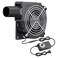 Wathai 120mm x 32mm Dual Ball Blower Fan 12V with 110v 240v AC Plug Variable Speed Controller High Velocity Squirrel Cage Fans for DIY Cooling Projects BBQ Drum Smoker