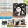 Wathai 80mm 24V DC Cooling Fan 2Pin 24Volt 80mm x 25mm Brushless 3 Inch Fan High Speed for DIY Ventilation Exhaust Projects Cooling 2 Pack