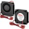 Wathai DC 4010 Blower Fan 24V Duall Ball High Speed with 1000mm 33 ft Wires 40mm x 10mm 24 Volt DC Brushless Radial Turbo Fans for Ender 3 Fan Upgrade Extruder Hot End Cooling 2 Pack