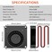 Wathai DC 4010 Blower Fan 24V Duall Ball High Speed with 1000mm 33 ft Wires 40mm x 10mm 24 Volt DC Brushless Radial Turbo Fans for Ender 3 Fan Upgrade Extruder Hot End Cooling 2 Pack