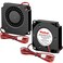 Wathai DC 4010 Blower Fan 24V Duall Ball High Speed with 1000mm 33 ft Wires 40mm x 10mm 24 Volt DC Brushless Radial Turbo Fans for Ender 3 Fan Upgrade Extruder Hot End Cooling 2 Pack
