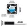 WINSINN DC 25mm Fan 12V 2510 Dual Ball Bearing Brushless Cooling 25mmx10mm 2PIN Pack of 5Pcs