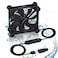 xiaoqijia Xiaoqijia Quiet 120mm USB 5V12V DC Fan IPX5 Waterproof 10 Speed Portable Cooling Fan for Tablet TV Receiver Router DVR Xbox Greenhouse Kennel Computer Cabinet Component Cooling