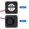 XIITIA 6pcs 4010 5V Turbine Fan 40x40x10mm DC Turbo Fan Bearing Blower Radial Cooling Fans with 2 Pin Terminal for 3D Printer Parts