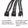 XMSJSIY SATA to 3 Pin 4 Pin PWM Fan Adapter Splitter Hub for 12V Desktop Computer Cooler Case Fans 2 Pieces Packing