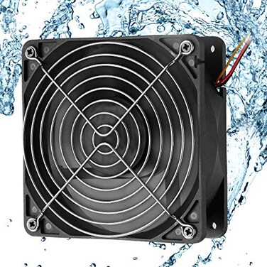 PANO-MOUNTS IP67 Waterproof 120mmx38mm 12V DC Cooling Fan High Speed 3500RPM RV Ventilation Exhaust 3Pin Fan