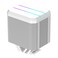 ALSEYE M90 CPU Cooler Hidden Fan Designed Dual Tower AirCooled CPU Cooler with ARGB Light Effect Cover Compatible with Both Intel and AMD Platform LGA1700 Supported M90 White