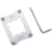 FDXGYH 1 Pcs AM5 CPU Fix Holder Aluminum Alloy AntiBending Contact Frame with Screw Screwdriver for AM5 Motherboard Slot X670 B650 Series Chipset Silver