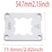 FDXGYH 1 Pcs AM5 CPU Fix Holder Aluminum Alloy AntiBending Contact Frame with Screw Screwdriver for AM5 Motherboard Slot X670 B650 Series Chipset Silver