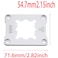FDXGYH 1 Pcs AM5 CPU Fix Holder Aluminum Alloy AntiBending Contact Frame with Screw Screwdriver for AM5 Motherboard Slot X670 B650 Series Chipset Silver