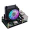 GeeekPi ICE Tower Cooler with RGB Cooling Fan Aluminum Heatsink for Raspberry Pi 4B3B3B Black