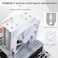 Thermalright Assassin X 120R SE White CPU Air Cooler TLC12CW PWM Quiet Fan CPU Cooler with 1550RPM for AM4AM5Intel lga18511700115011511200 White Heatsink Cooling