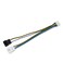 GENNEL Graphics Card PWM Fan Splitter 4 pin to Dual 4pin Extension Power Cable Video Card VGA GPU Fan Adapter Connector