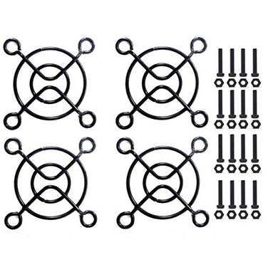 Easycargo 30mm Fan Grill 30mm Fan Guard Cover for Raspberry Pi RC Car 4pcs 30mm Fan Cover with Screws Mounting Kit