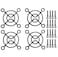 Easycargo 30mm Fan Grill 30mm Fan Guard Cover for Raspberry Pi RC Car 4pcs 30mm Fan Cover with Screws Mounting Kit