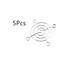 bnafes Fan Grill Axial Cooling Fan Finger Guard Grill Metal Wire 50mm AC DC Computer CPU 5Pcs