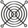 GDQLCNXB 5Pcs Fan Grill 80mm Metal Axial Cooling Fan Finger Guard Protective Grill for PC Ventilator