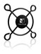 Noctua NAFG14 Sx5 Fan Grills for 40mm Fans Set of 5 Black