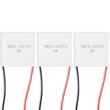 Alinan 3pcs TEC112705 Semiconductor Refrigeration Tablets TEC112705 12V 5A Heatsink Thermoelectric Cooler Cooling Peltier Plate Module 40x40MM