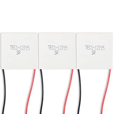Alinan 3pcs TEC112715 Semiconductor Refrigeration Tablets TEC112715 12V 15A Heatsink Thermoelectric Cooler Cooling Peltier Plate Module 40x40MM