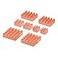 Geekworm Heatsink CPU Cooler for Raspberry Pi 8PCS Copper Heatsinks with Thermal Conductive Adhesive Compatible with Raspberry PiOrange PiRock PiTinker BoardPCB Board CPU Chip