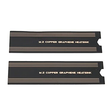CCYLEZ M2 SSD Graphene Heatsink High Performance Fast Cooling SSD Heatsink with Thermal Conductive Adhesive 015 x 74 x 22mm Graphene Solid State Disk Cooler for M2 SSD Laptop Memory