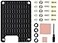 waveshare Dedicated Aluminum Heatsink Compatible with Raspberry Pi Compute Module 5 CM5 Compute Module 4 CM4 CM4 CM5 Heatsink with Screws and Thermal Tapes