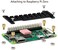 waveshare Aluminum Heatsink Cooler with Thermal Tapes for Raspberry Pi Zero 2 WWH