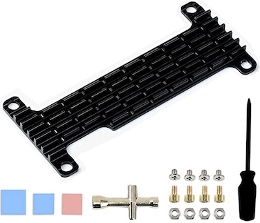 waveshare Aluminum Heatsink Cooler with Thermal Tapes for Raspberry Pi Zero 2 WWH