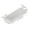 BXQINLENX Aluminum Water Cooling Block for CPU Graphics Radiator Heatsink 40x 120White