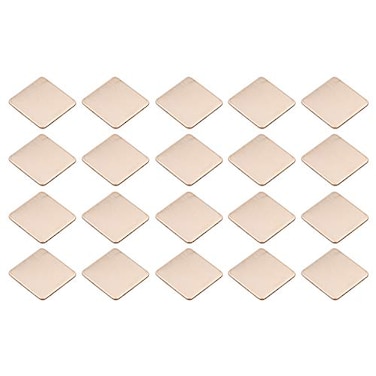 JIUWU Copper Pad Shim Thermal Assortment Kit IC Chipset GPU CPU Thermal Heatsink Copper Pad Shim 20 x 20 x 08mm Pack of 20