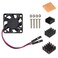 Easycargo Raspberry Pi 4 Heatsink Fan Kit for Cooling Raspberry Pi 5 4 3 30mm Fan Heatsink for Electronics Robotics Development Boards DIY 3007 30x30x7mm 5V 33V Quite Mini Fan Small Black 1 Pack