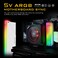 EZDIY-FAB EZDIYFAB 5V ARGB Memory RAM Cooler DDR Heatsink for DIY PC Game MOD DDR3 DDR4 White Compatible with Aura Sync RGB Fusion and Mystic Light Sync2 PackPI061