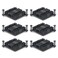 Unxuey Aluminum Computer PC North Bridge South Bridge Aluminum Heat Sink Radiator Cooling Fin Motherboard chip Cooler with Fixing Hole 6Pcs Set