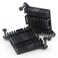 Unxuey Aluminum Computer PC North Bridge South Bridge Aluminum Heat Sink Radiator Cooling Fin Motherboard chip Cooler with Fixing Hole 6Pcs Set