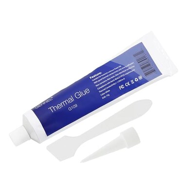 GENNEL G109 75Grams Thermal Glue Thermal Conductive Plaster Silicone Viscous Adhesive Compound for LED GPU Chipset Printer MOSFET Heatsink Cooling Sealing