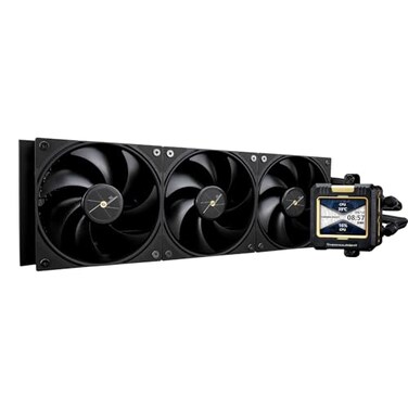 Thermalright FW360 Black CPU Water Cooler with 3 PWM Fans with 2000RPMIPS LCD Screen with 320240 ResolutionLiquid CPU Cooler with 24in LCD DisplayCPU PC Aio Cooler for AM4AM5Intel LGA18511700