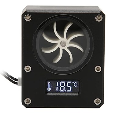 Heayzoki Pc Water Meter 3Pin Interface G14 Thread Water Indicator Pc Water Cooling Temperature Monitoring Rustproof and Water Meters