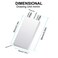 DIYhz Aluminum Water Cooling Block Liquid Water Cooler Heat Sink System for PC Computer CPU Graphics Radiator Heatsink Endothermic Head Silver40mm x 80mm x 12mm