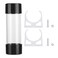 ASHATA Water Cooling Reservoir 150mm Transparent Cylinder G14 Thread Heat Exchanger Radiator for PC Computer