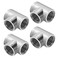 BXQINLENX Silver Chrome G 14 Threaded 3 Way Fitting for Computer Water Cooling System4 PCS