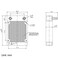 Clyxgs Water Cooling Radiator 8 Pipe Aluminum Heat Exchanger Radiator with Fan for PC CPU Computer Water Cool System DC12V 80mm Black