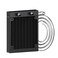 Clyxgs Water Cooling Radiator 8 Pipe Aluminum Heat Exchanger Radiator with Tube for PC CPU Computer Water Cool System DC12V 80mm